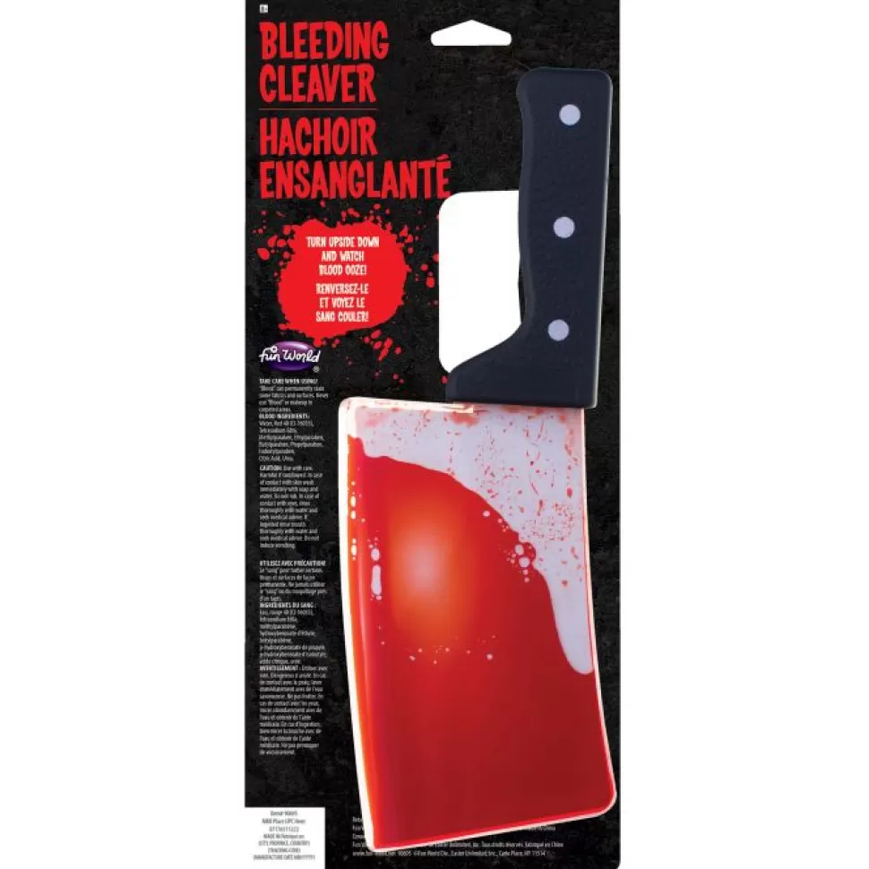 Fun World 12" Bleeding Cleaver* Costume Weapons And Accessories