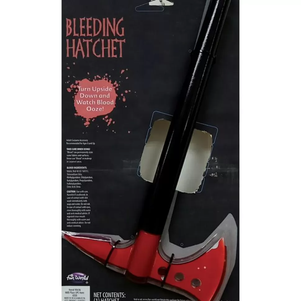 Fun World 13" Bleeding Hatchet* Costume Weapons And Accessories