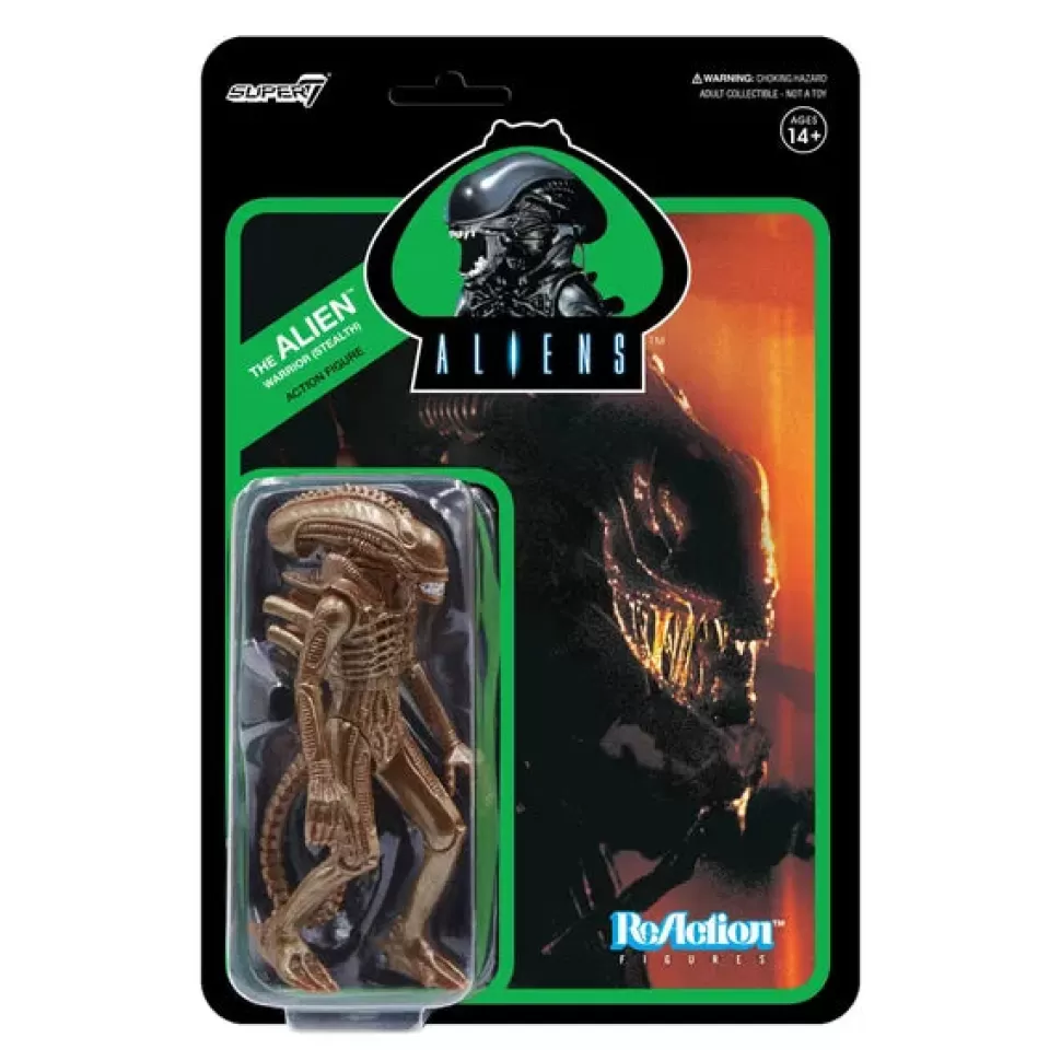 Super 7 Alien Xenomorph Reaction Figure - Warrior (Stealth)* Reaction Figures