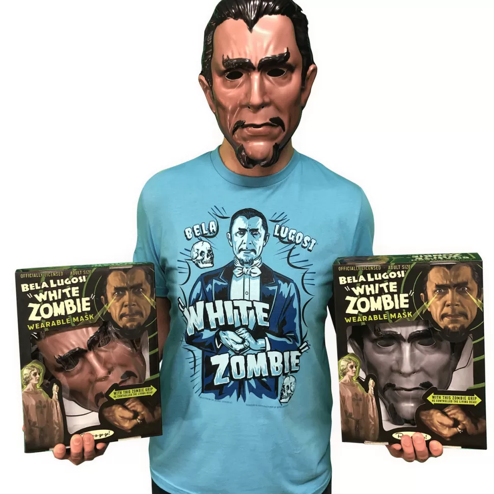 Retro-A-Go-Go Bela Lugosi "White Zombie" Wearable Mask - Crypt Color* Vacuum Form Masks