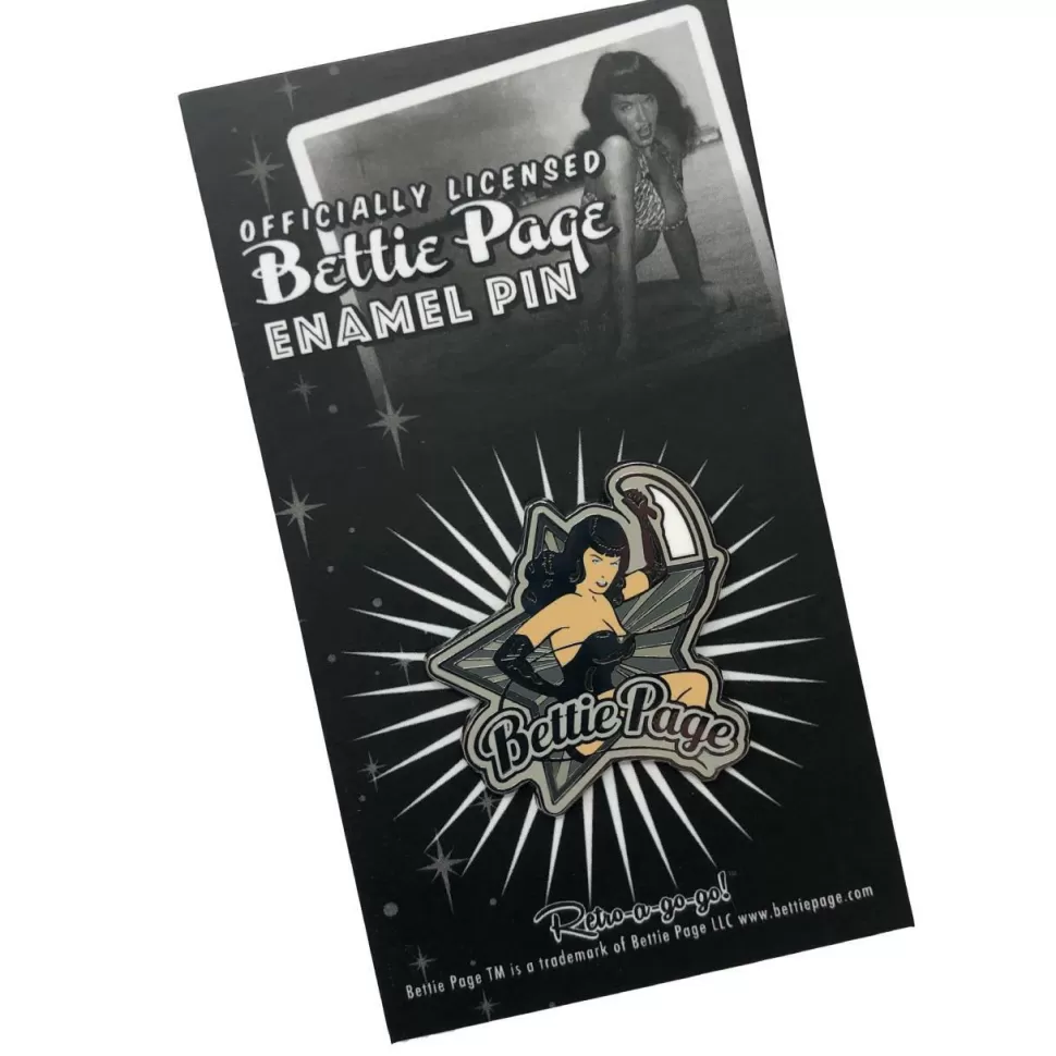 Retro-A-Go-Go Bettie Page Kitten Collectible Pin* Enamel Pins