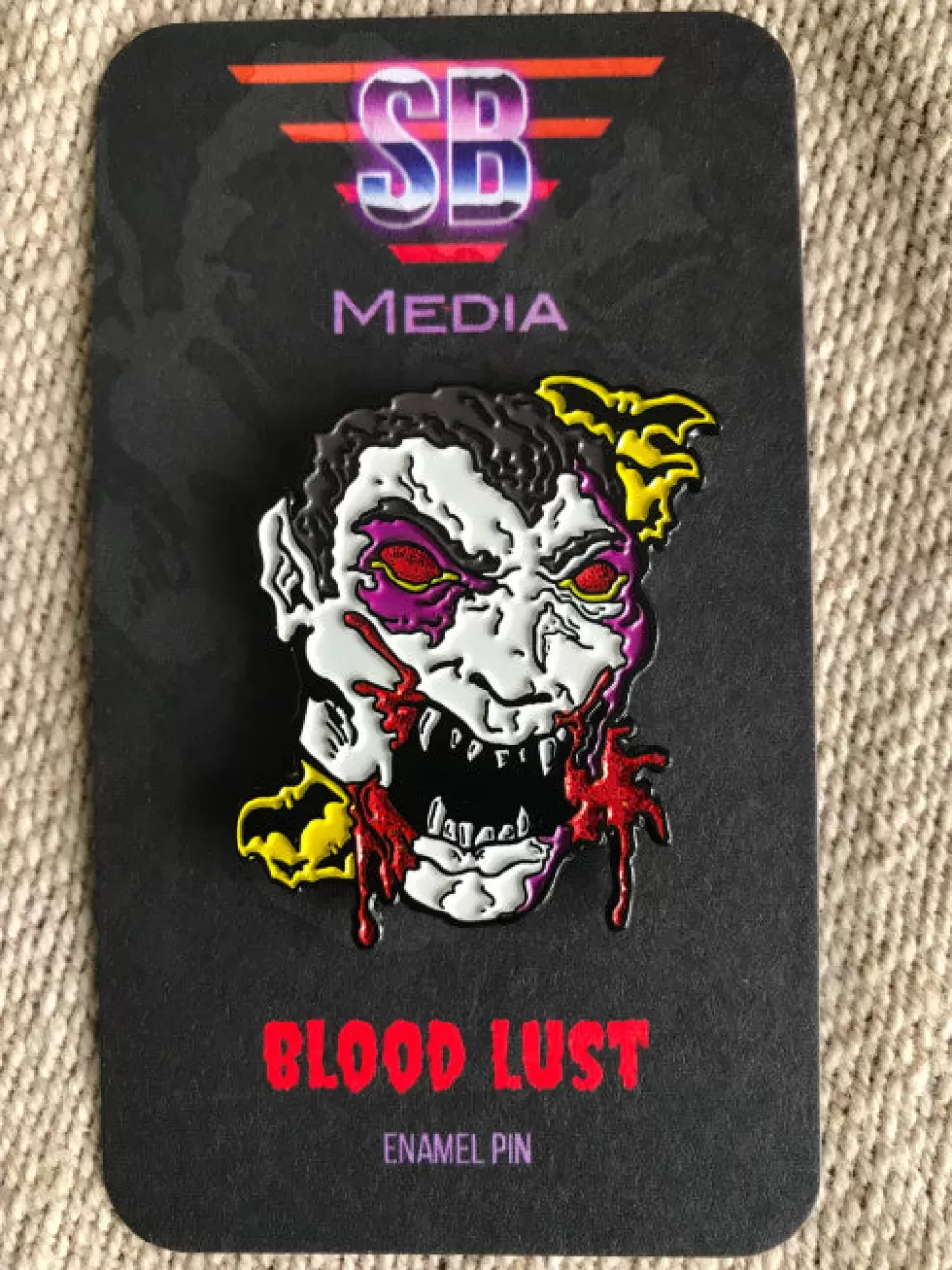 Scary Basement Media Blood Lust Enamel Pin* Enamel Pins