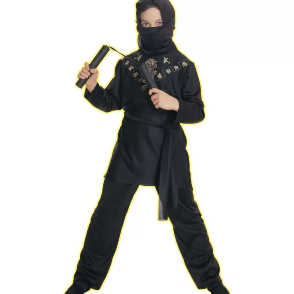 Rubies Childrens Black Ninja Costume Large* Children'S Costumes