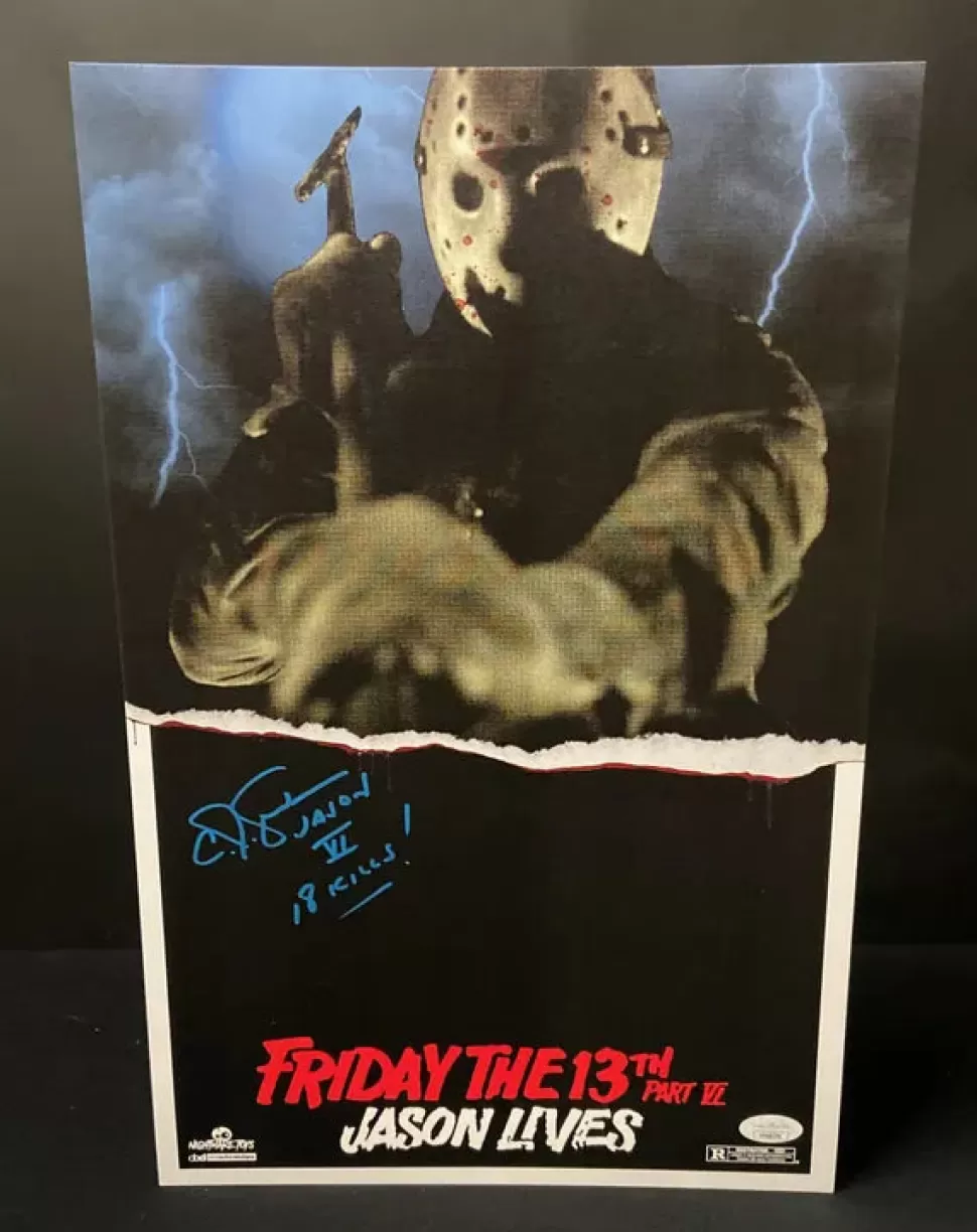 Nightmare Toys Cj Graham Signed Friday The 13Th Part 6 Jason Lives 11X17 Exclusive Art Print - Jsa Certified* Prints