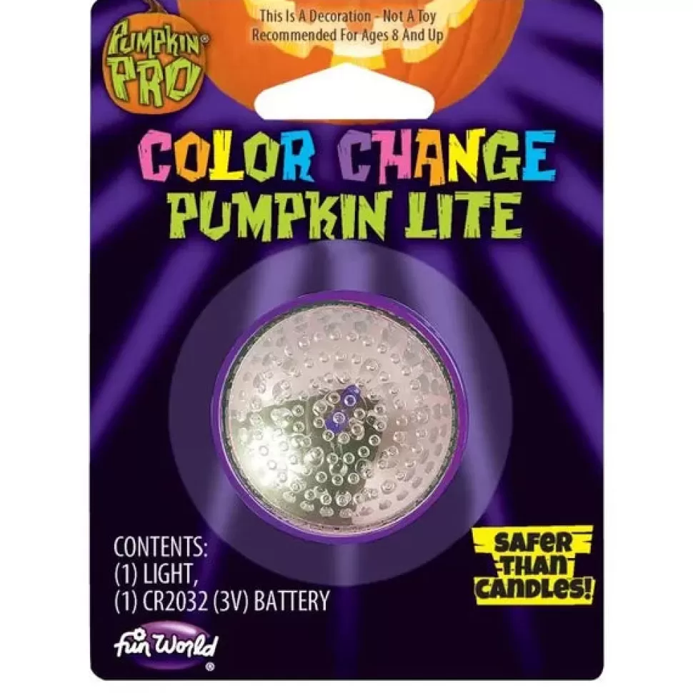 Fun World Color Changing Pumpkin Light* Halloween Decorations