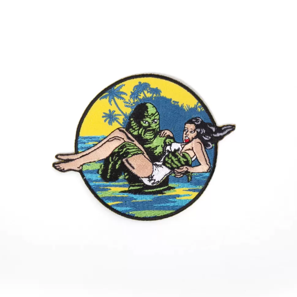 Rock Rebel Creature From The Black Lagoon With Damsel Embroidered Patch* Patches