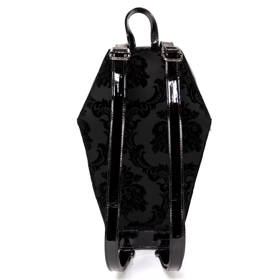 Rock Rebel Damask Coffin Backpack In Black* Bags, Purses, And Wallets