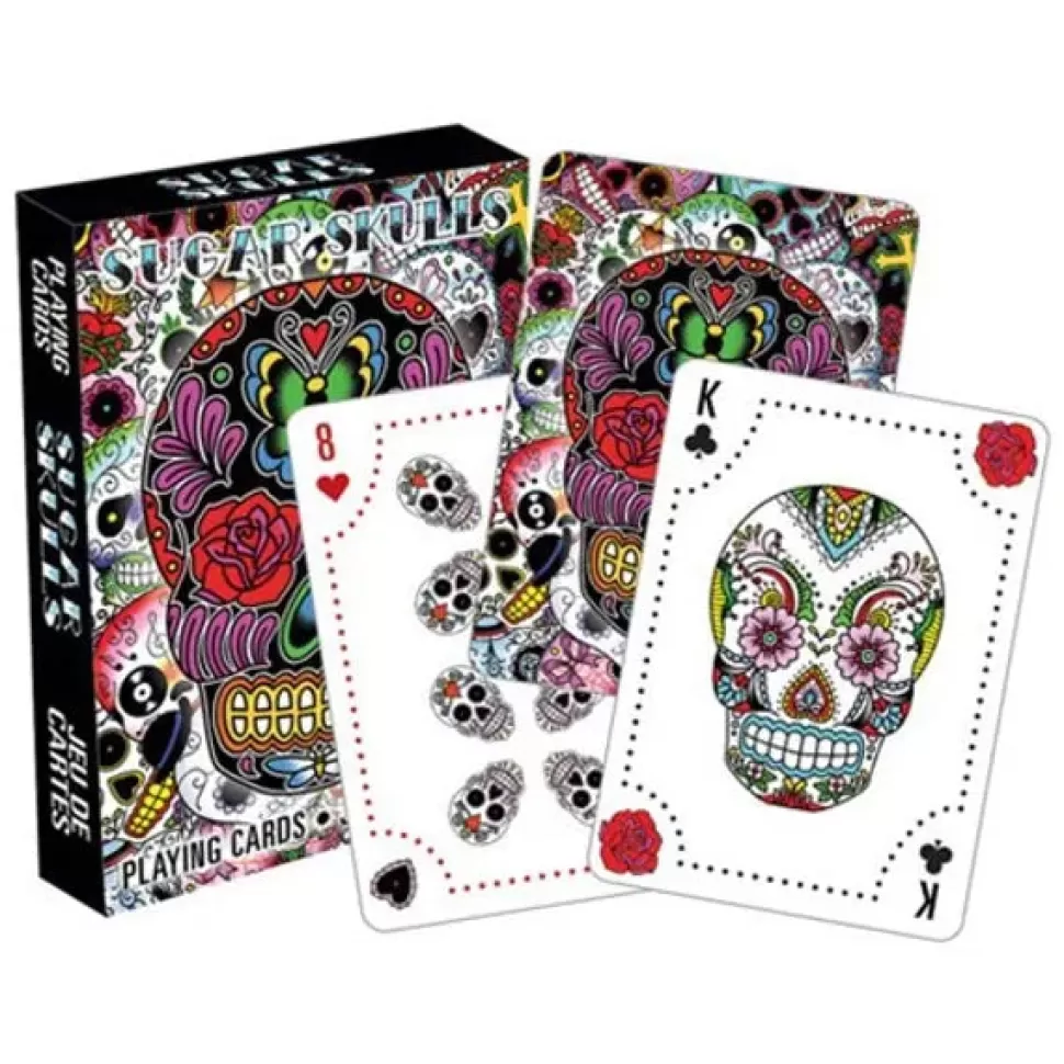 Entertainment Earth Day Of The Dead Sugar Skulls Playing Cards* Puzzles And Games