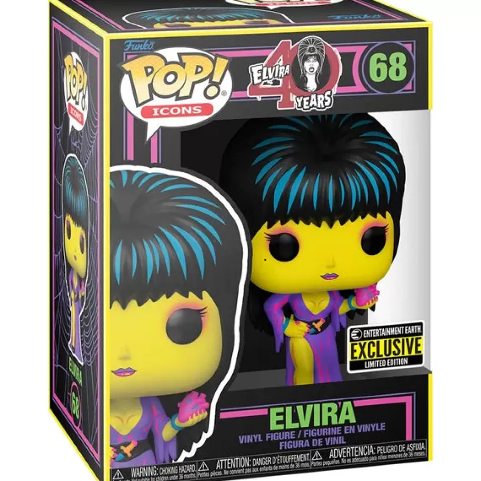 Entertainment Earth Elvira Black Light Funko Pop! Vinyl Figure - Exclusive* Vinyl Figures