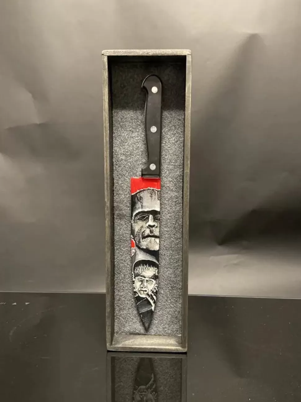 Rittenhouse Frankenstein Monster Butcher Knife Hand-Painted By * Artwork