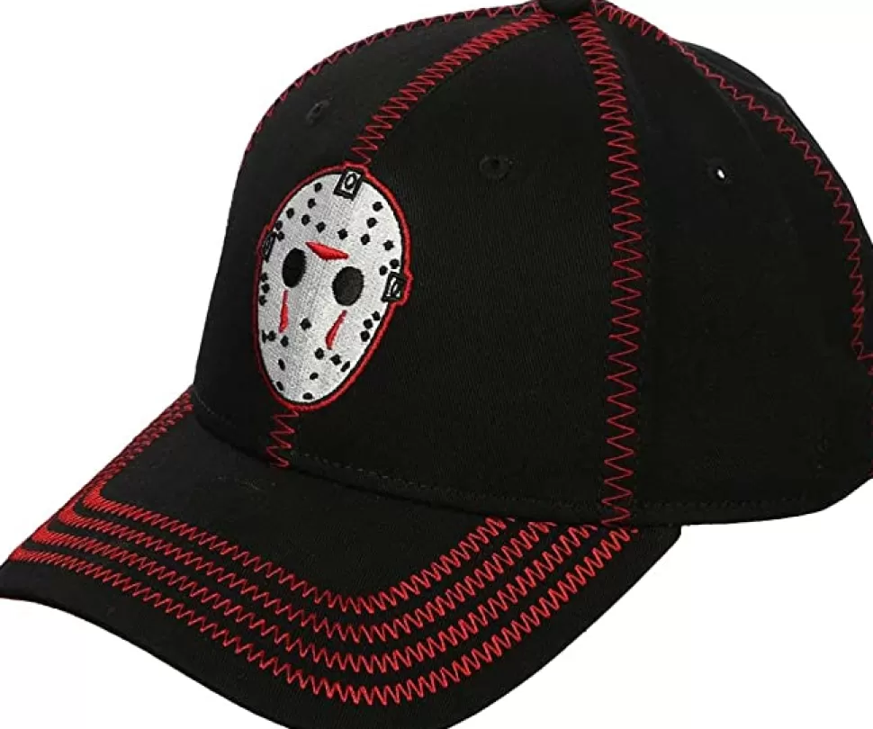 Bioworld Friday The 13Th Jason Embroider Mask Snapback Hat* Headwear