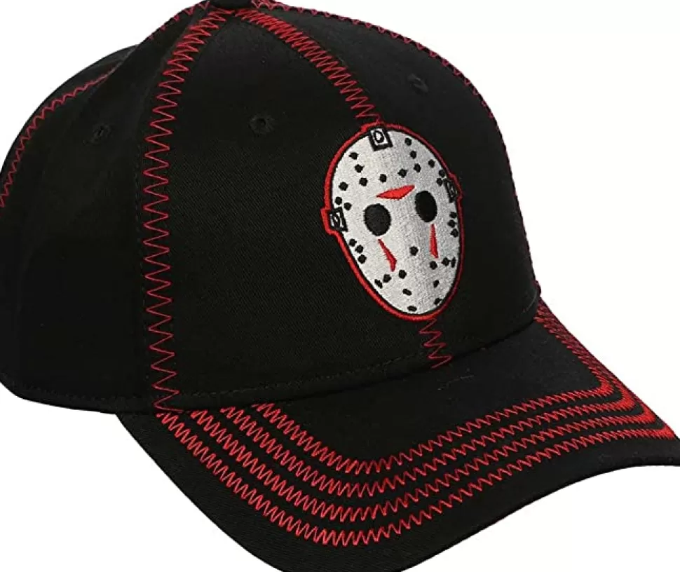 Bioworld Friday The 13Th Jason Embroider Mask Snapback Hat* Headwear