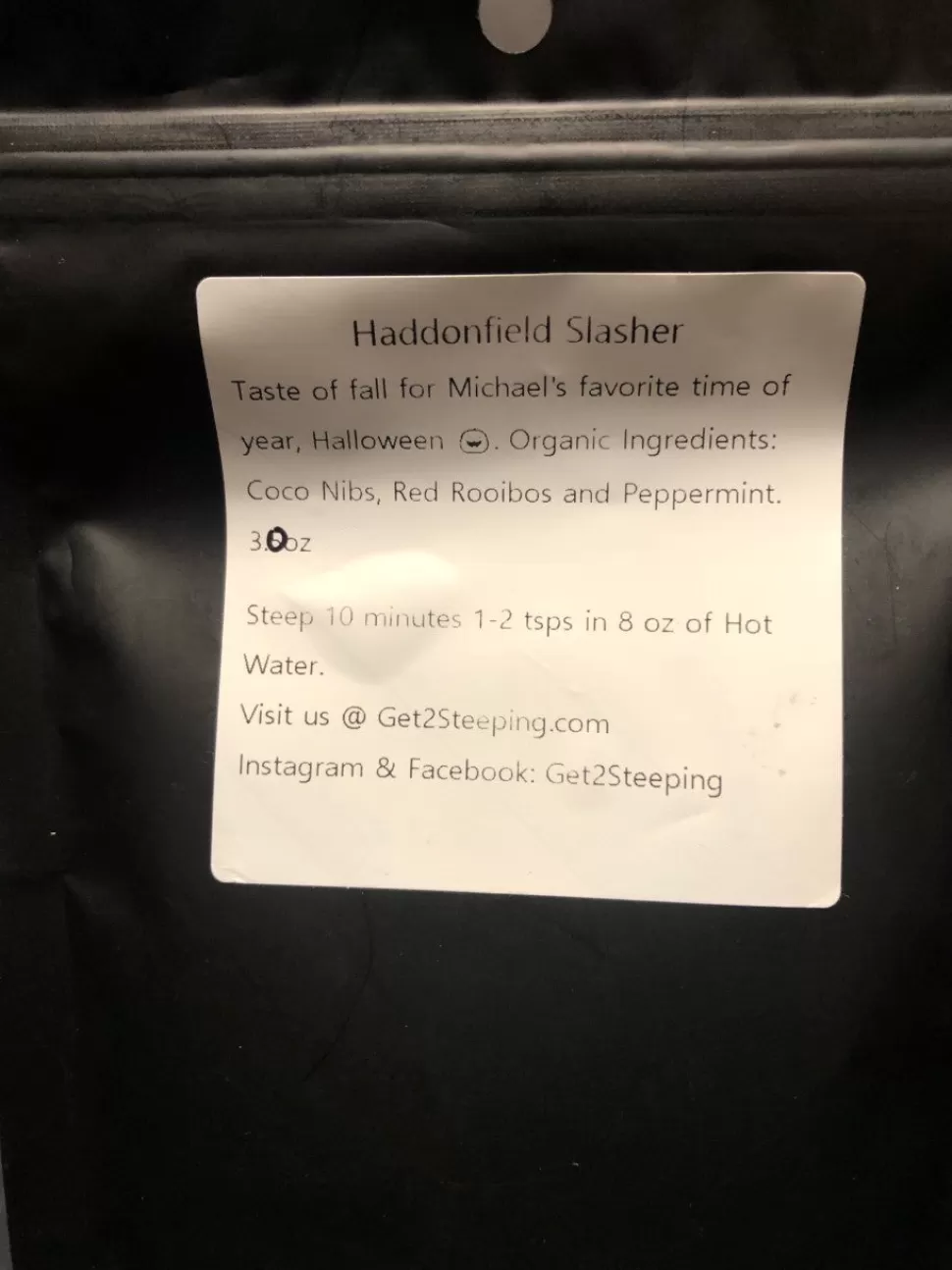 Get 2 Steeping Get2Steeping - Haddonfield Slasher Tea* Teas And Steepers