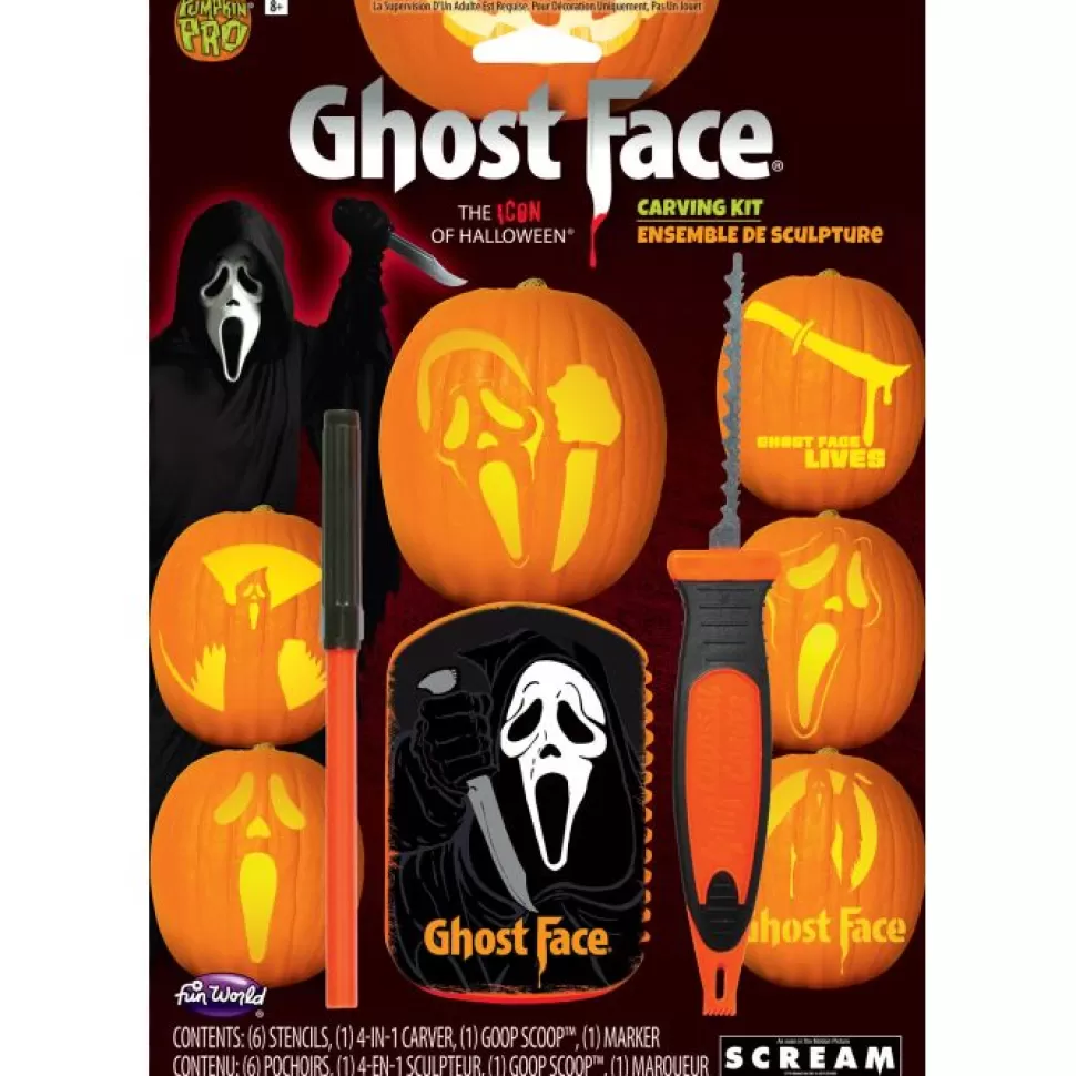 Fun World Ghost Face Carving Kit* Halloween Decorations