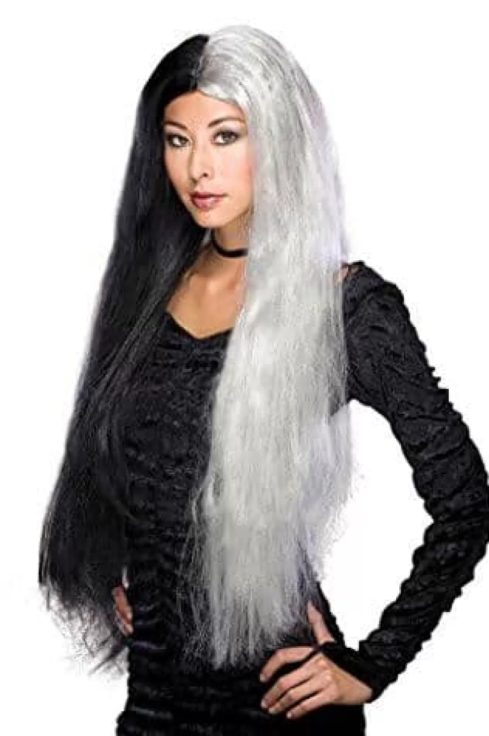 Rubie's Gothic Black And Grey Wig* Costume Weapons And Accessories