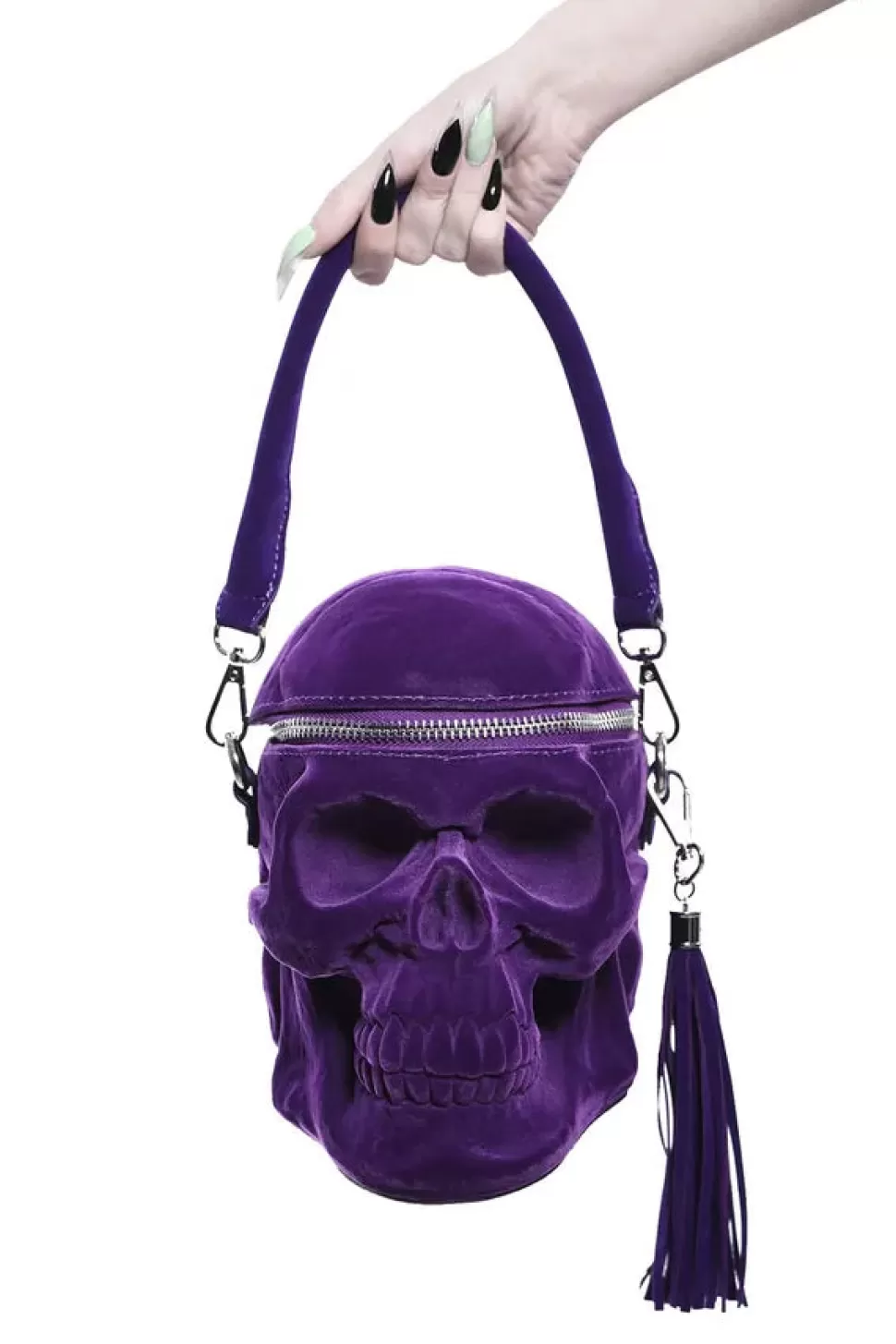 Killstar Grave Digger Skull Handbag - Plum* Bags, Purses, And Wallets