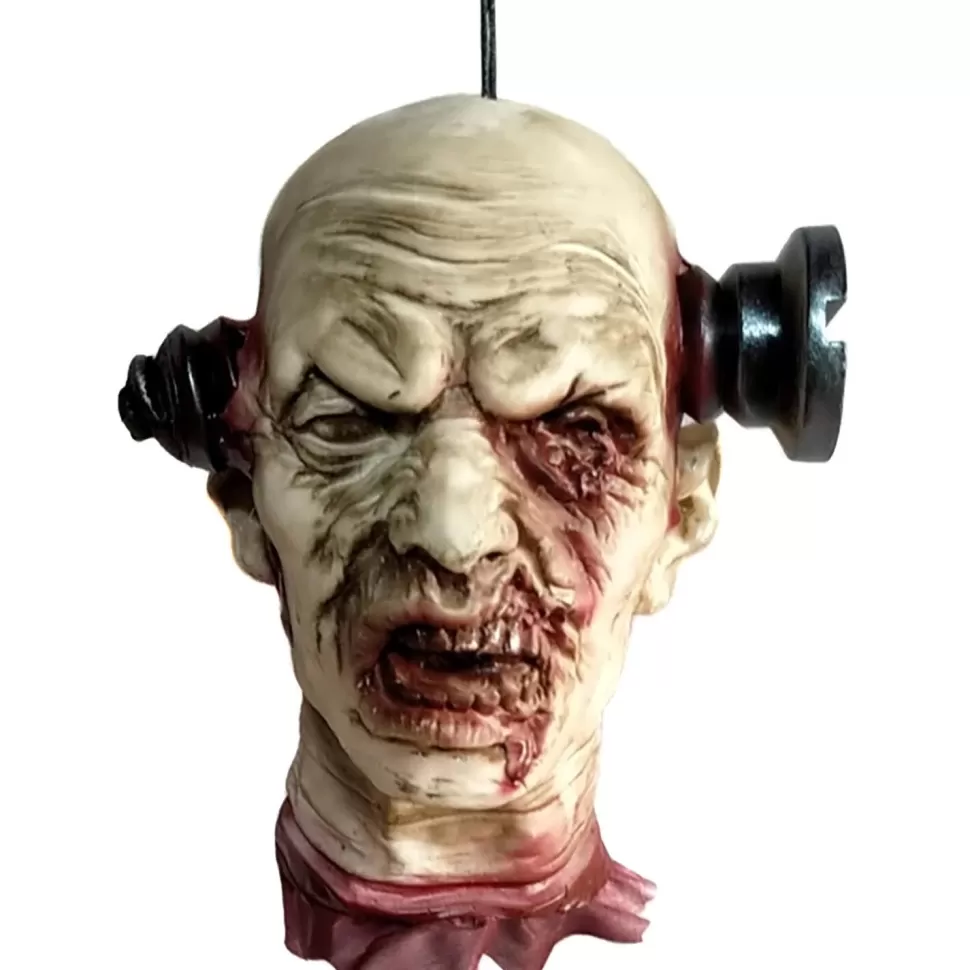 Sunstar Industries Hanging Zombie Head With Screw* Halloween Decorations