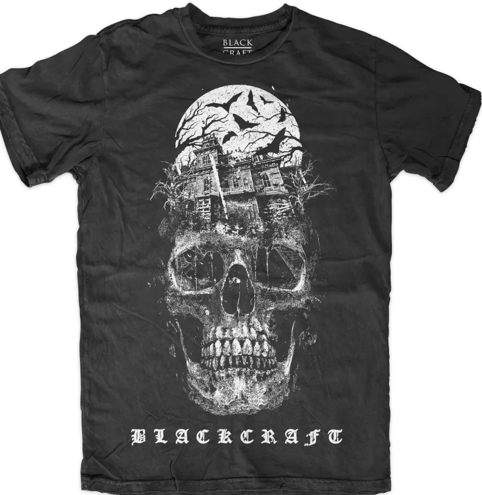 Blackcraft Cult Haunted House Skull Shirt* Unisex Shirts