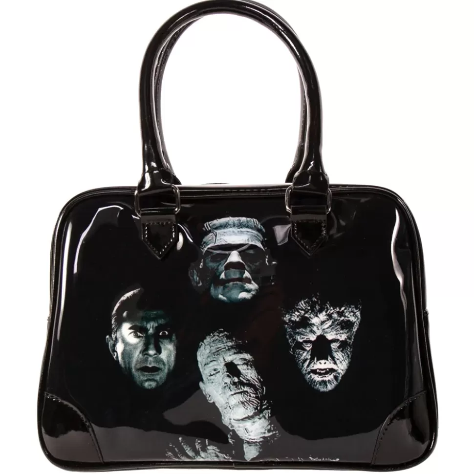 Rock Rebel Horror Band Bowler Handbag* Bags, Purses, And Wallets