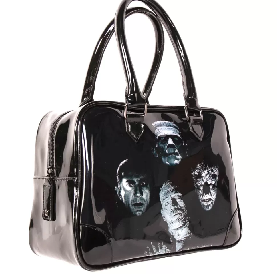 Rock Rebel Horror Band Bowler Handbag* Bags, Purses, And Wallets