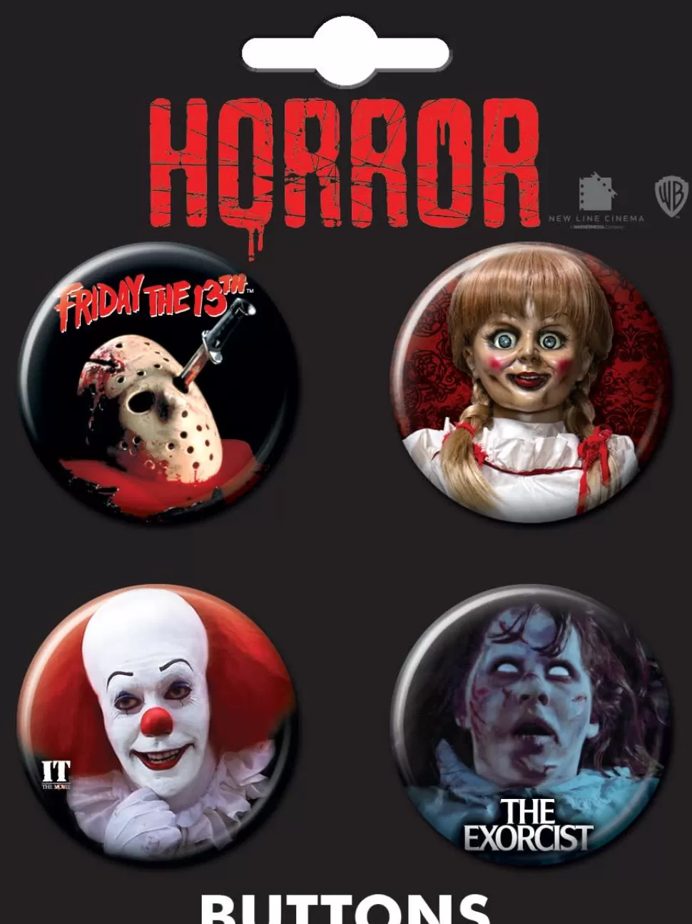 AtaBoy Horror Hits 4 Button Set* Buttons