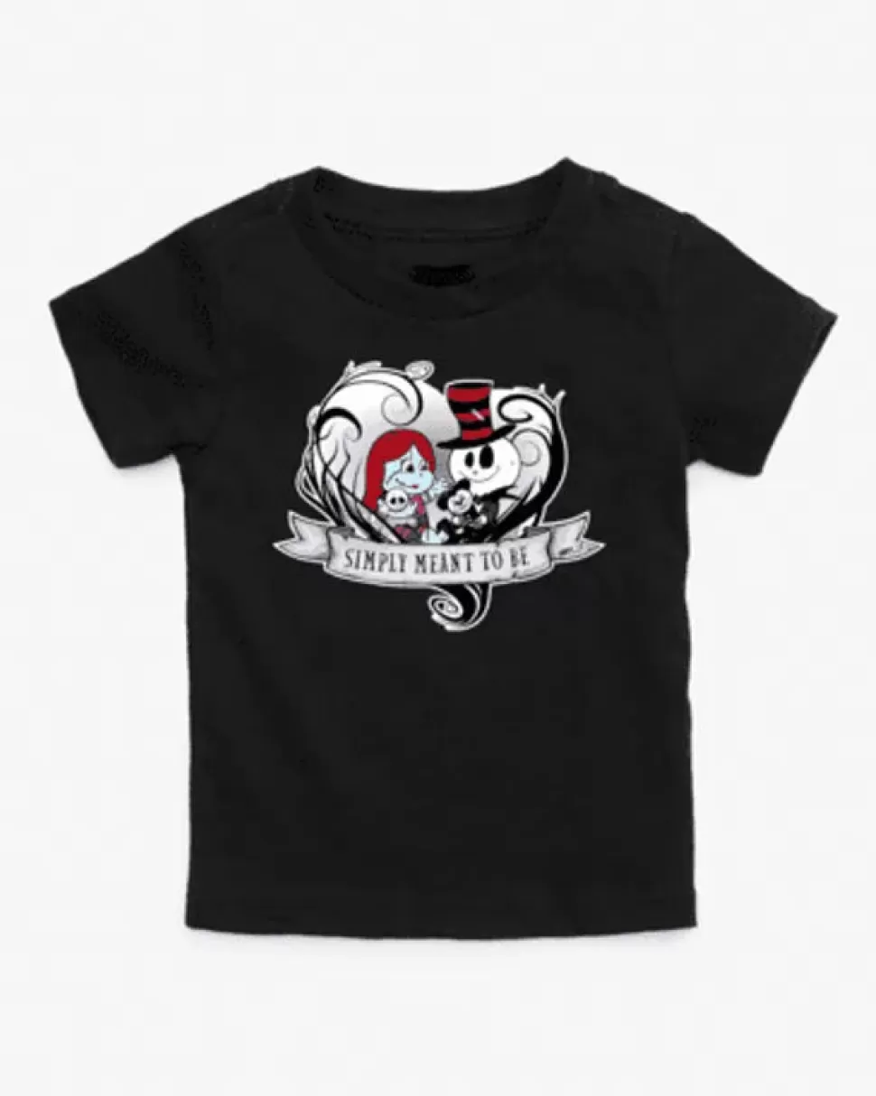 nightmare-toys-4040 Jack And Sally Vine Heart Graphic Onesie Or Tee* Baby And Toddler Clothing