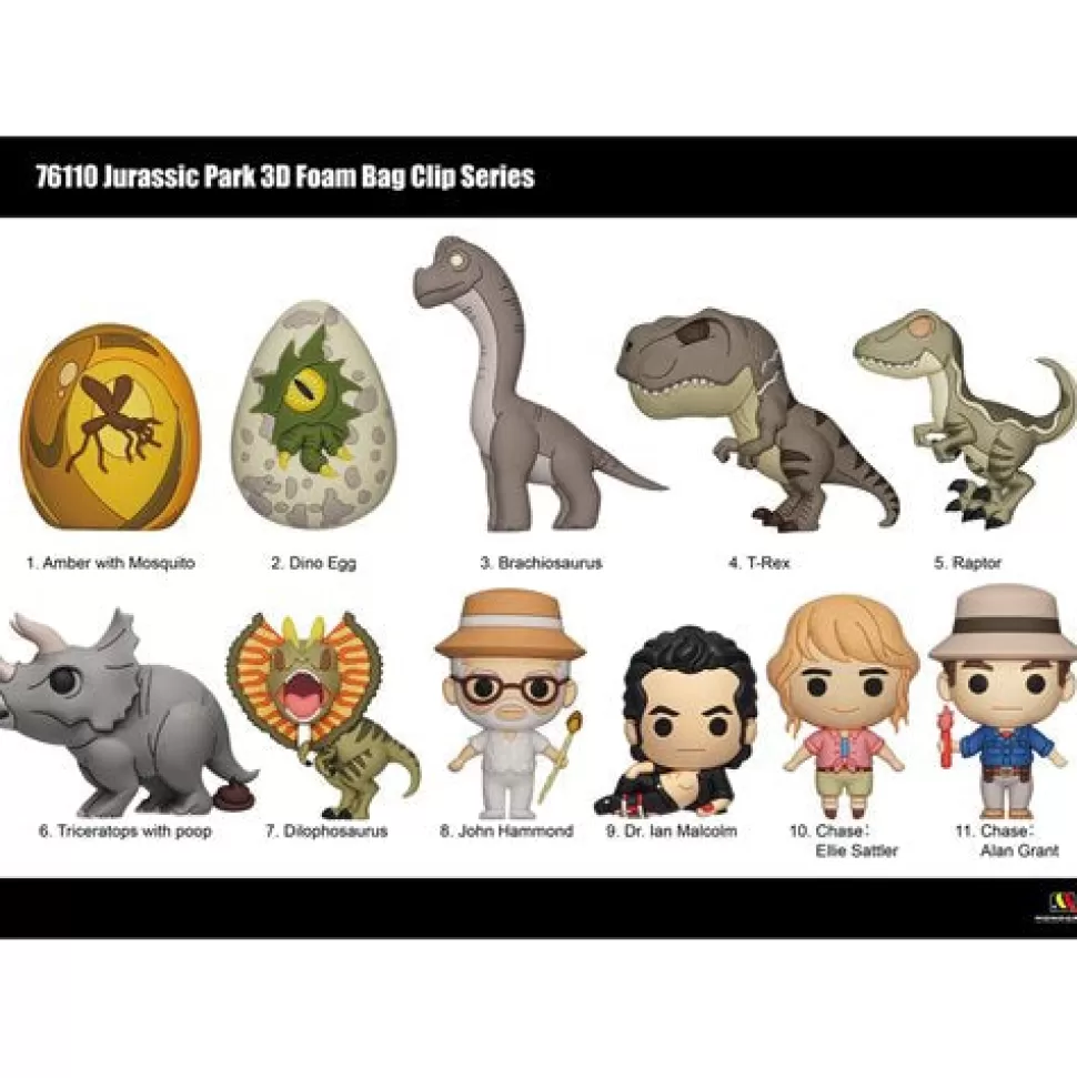 Monogram Jurassic Park 3D Foam Bag Clip* Blind Bags/Boxes