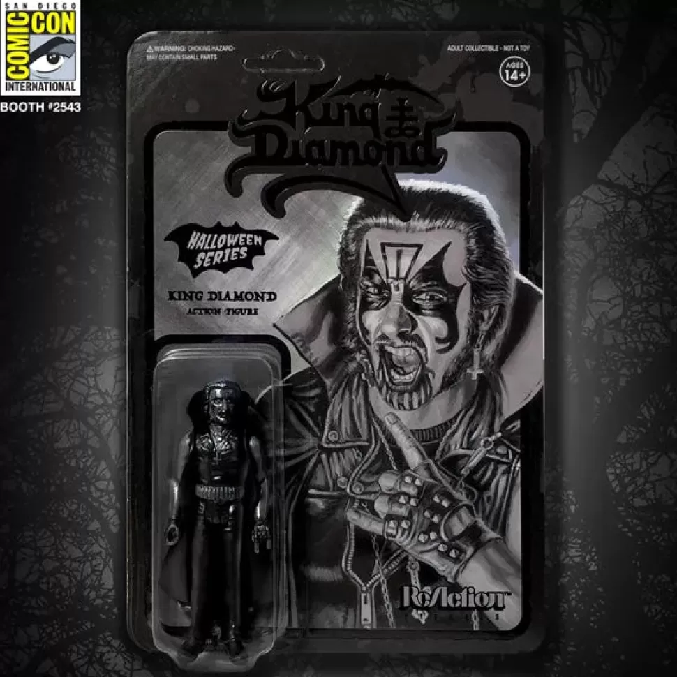 Super 7 King Diamond Reaction Figure - Black* Reaction Figures