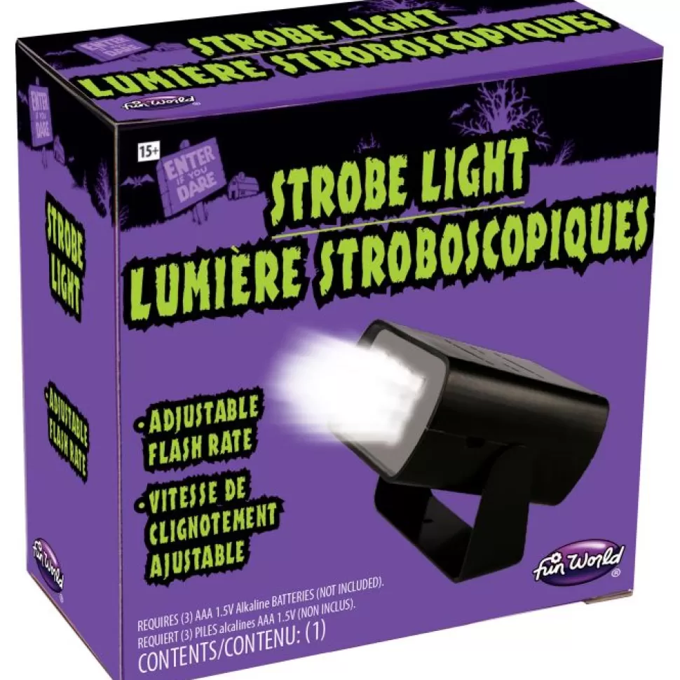 Fun World Led Intense Adjustable Strobe Light* Halloween Decorations