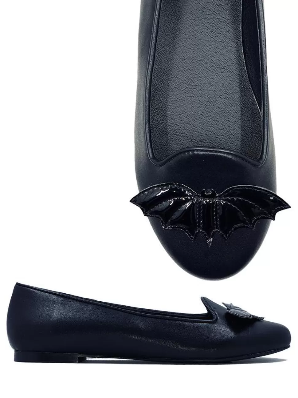 Strangecvlt Lydia Bat Flat All Black* Shoes