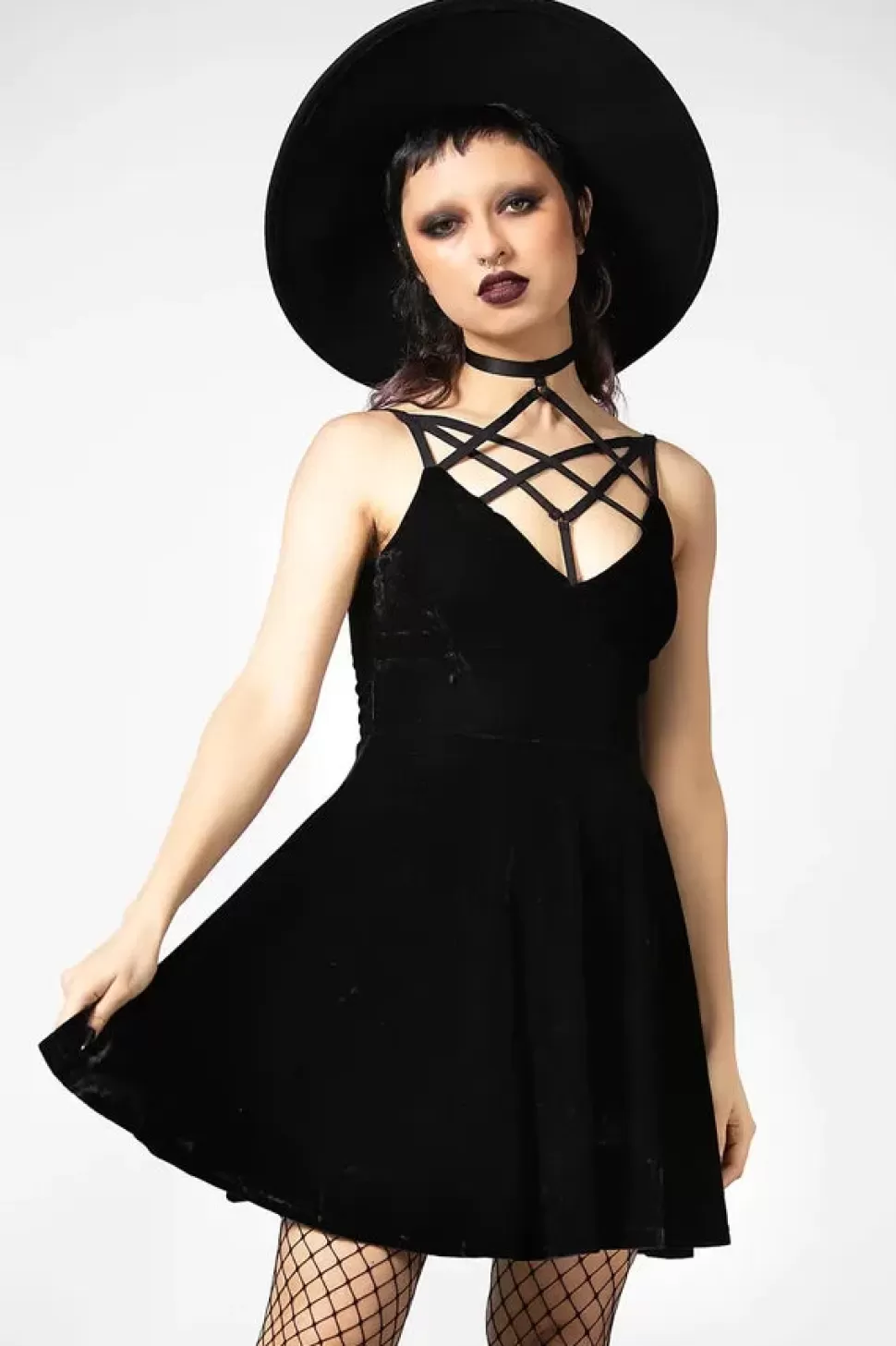 Killstar Magica Skater Dress - Black* Dresses