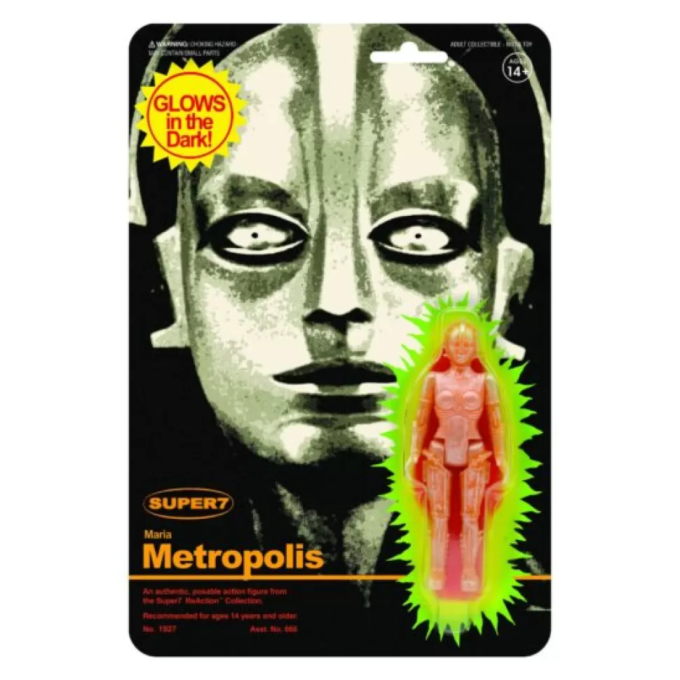 Super 7 Metropolis Maria Action Figure - Monster Glow In The Dark* Reaction Figures