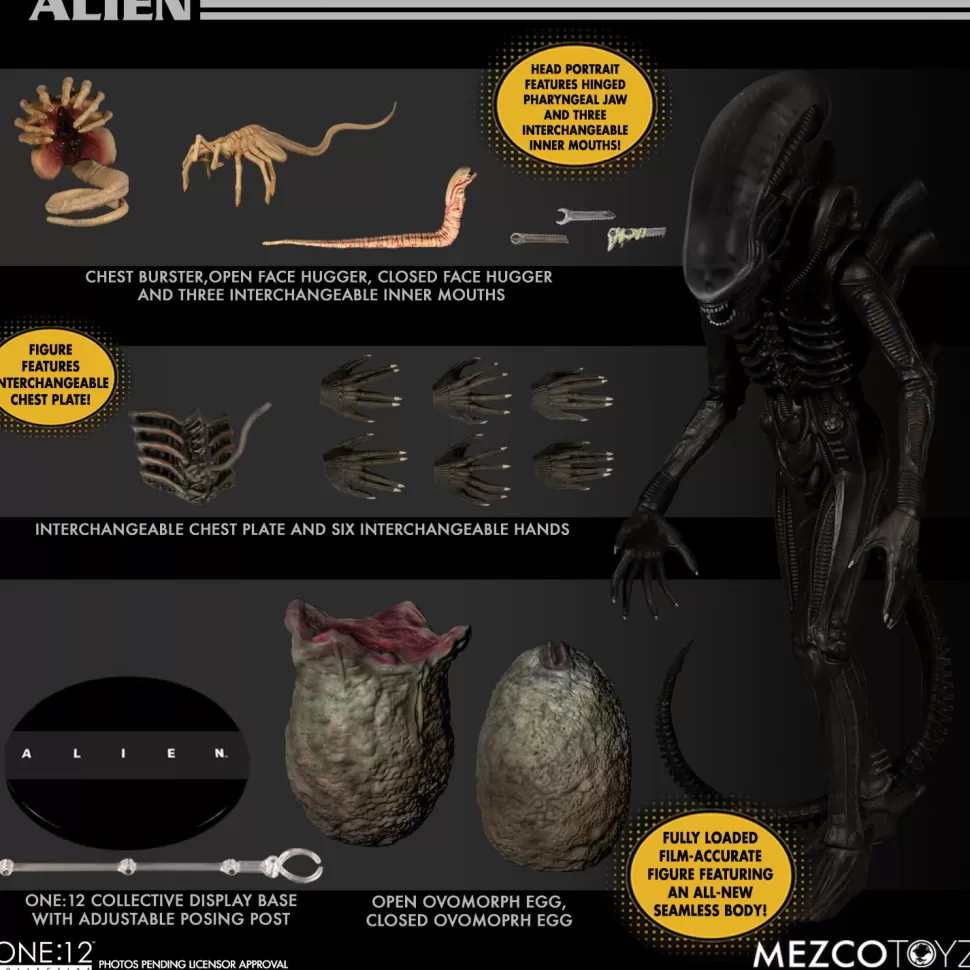 Mezco Toyz Mezco One:12 Collective Alien (1979)* Action Figures