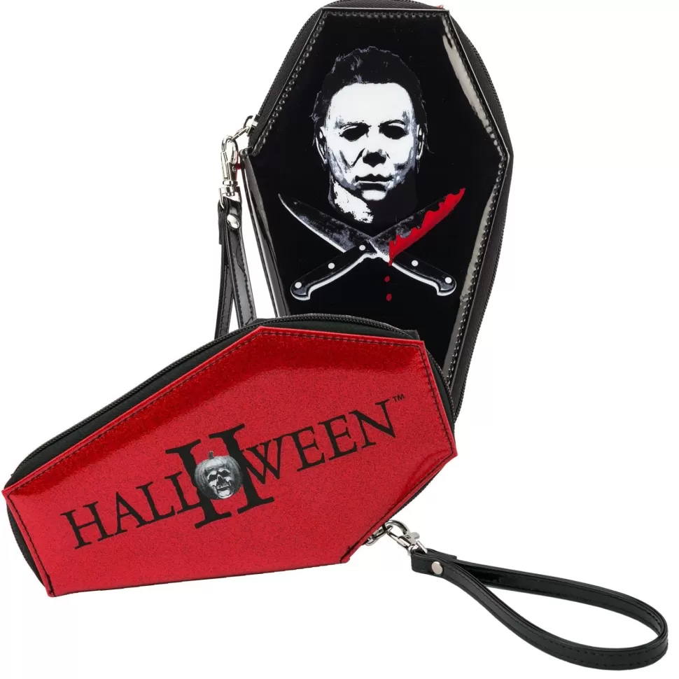 Rock Rebel Michael Myers Glitter Coffin Wallet* Bags, Purses, And Wallets