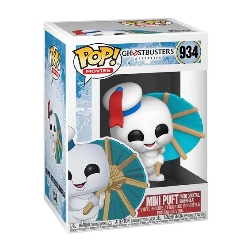 Funko Mini Puft Pop With Cocktail Umbrella - Ghostbusters Afterlife* Action Figures