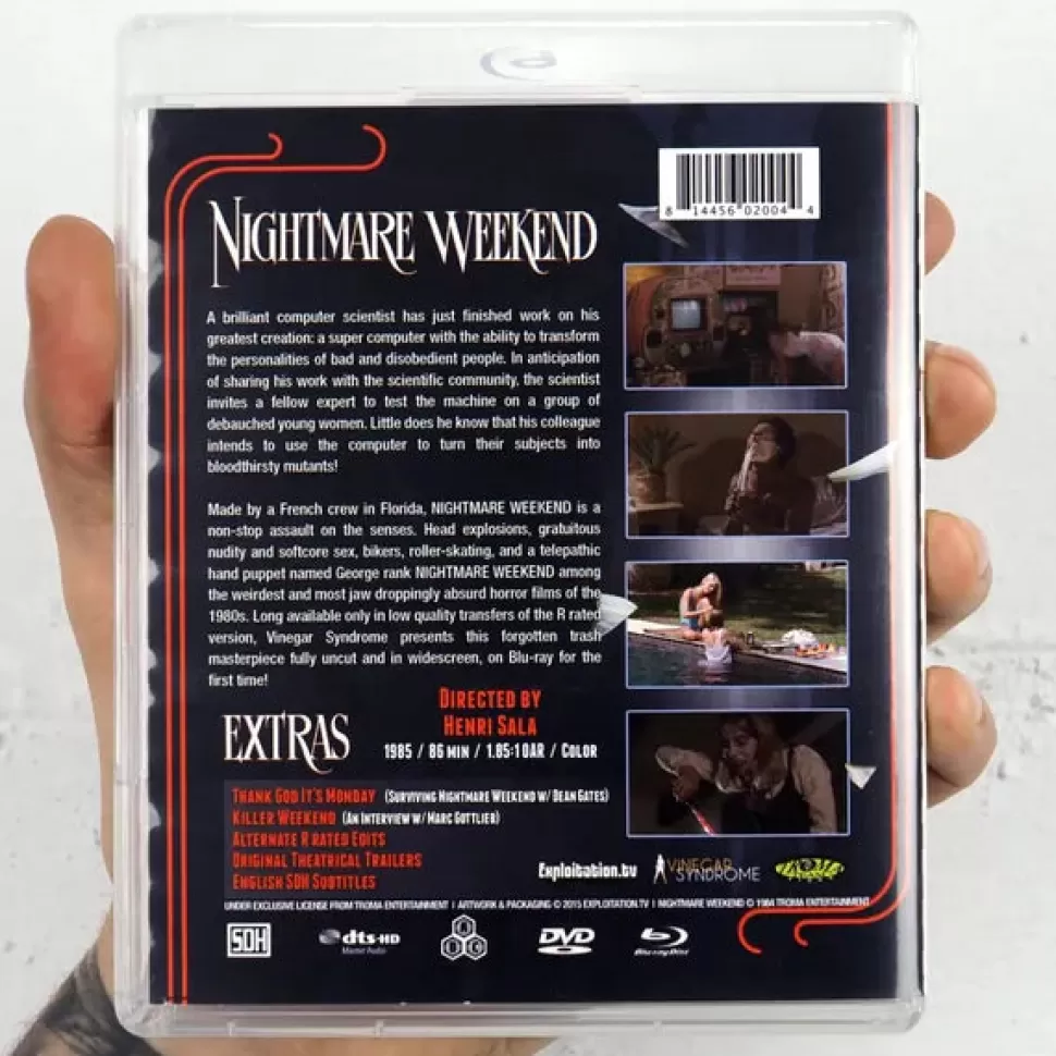 Vinegar Syndrome Nightmare Weekend Blu Ray (Vsa)* Movies