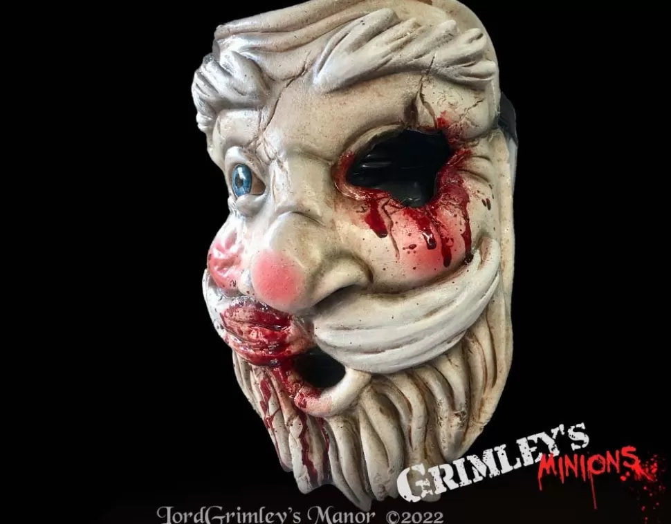 Lord Grimley Psycho Santa - Nightmares Of Christmas - Half Mask* Masks