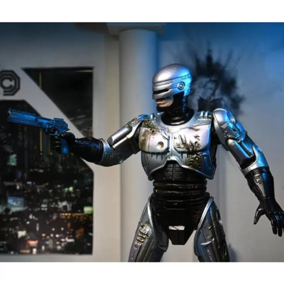 NECA Robocop Ultimate Battle-Damaged Robocop With Chair 7-Inch Scale Action Figure* Ultimates