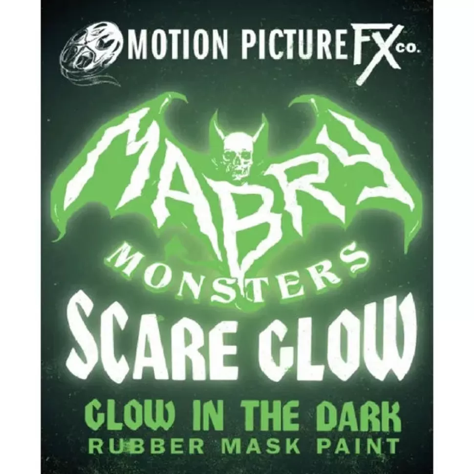 Motion Picture FX Scare Glow "Glow In The Dark" Rubber Mask Paint - 4 Oz.* Mask Paint