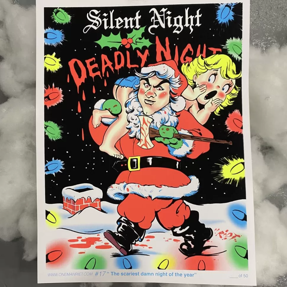 One Man Riet Silent Night Deadly Night Poster* Artwork