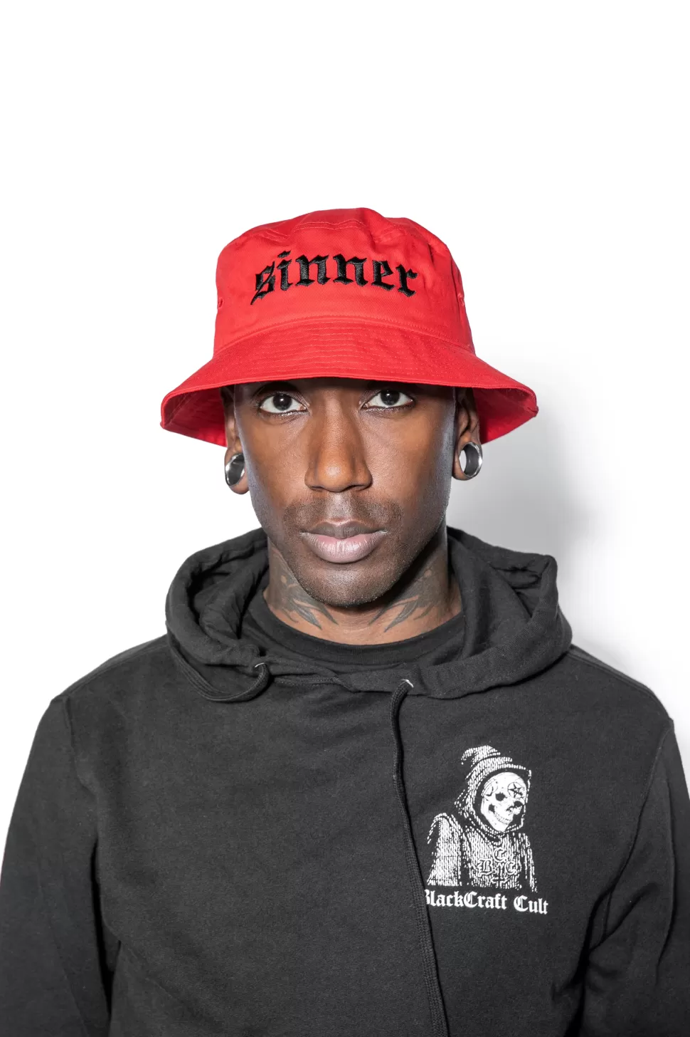 Blackcraft Cult Sinner - Red Bucket Hat* Headwear