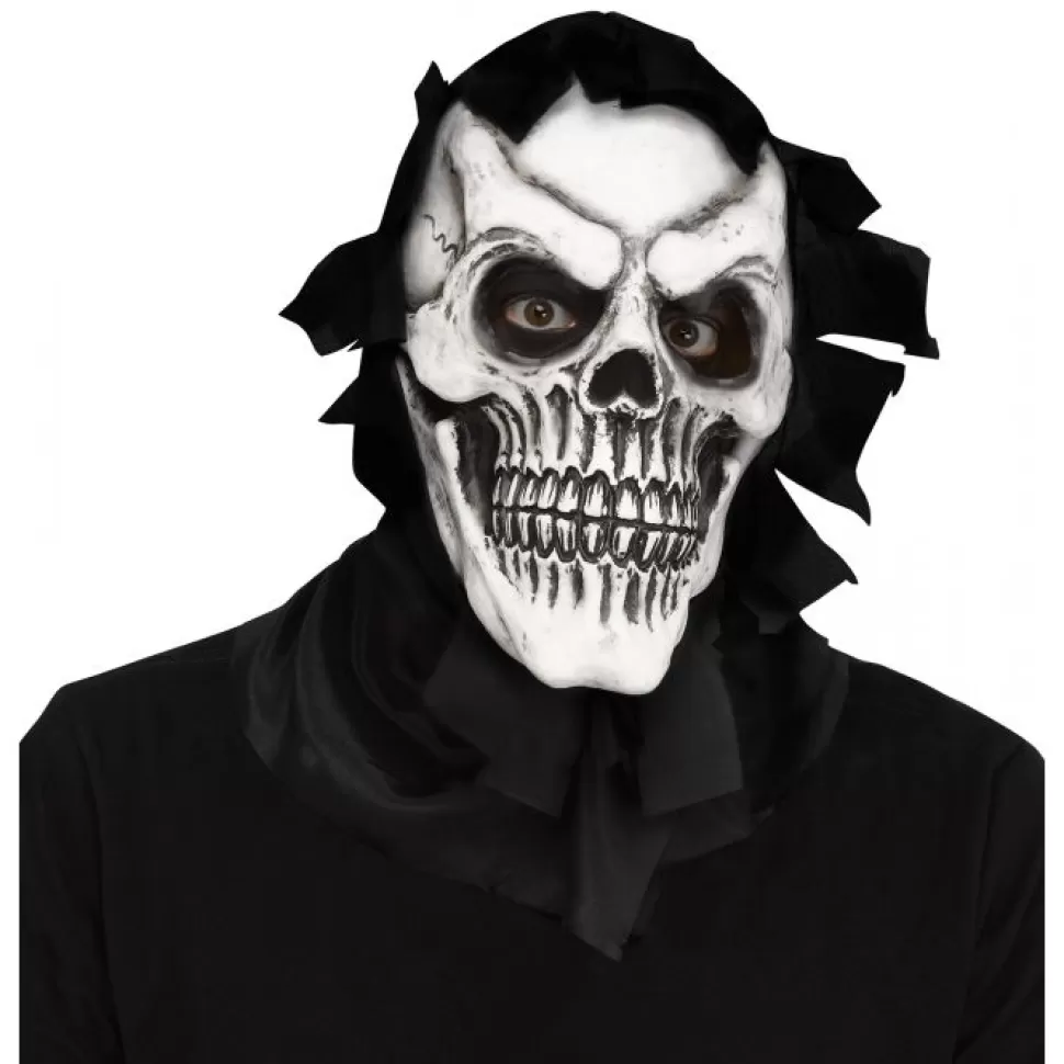 Fun World Skull Reaper Mask W/Shroud* Masks