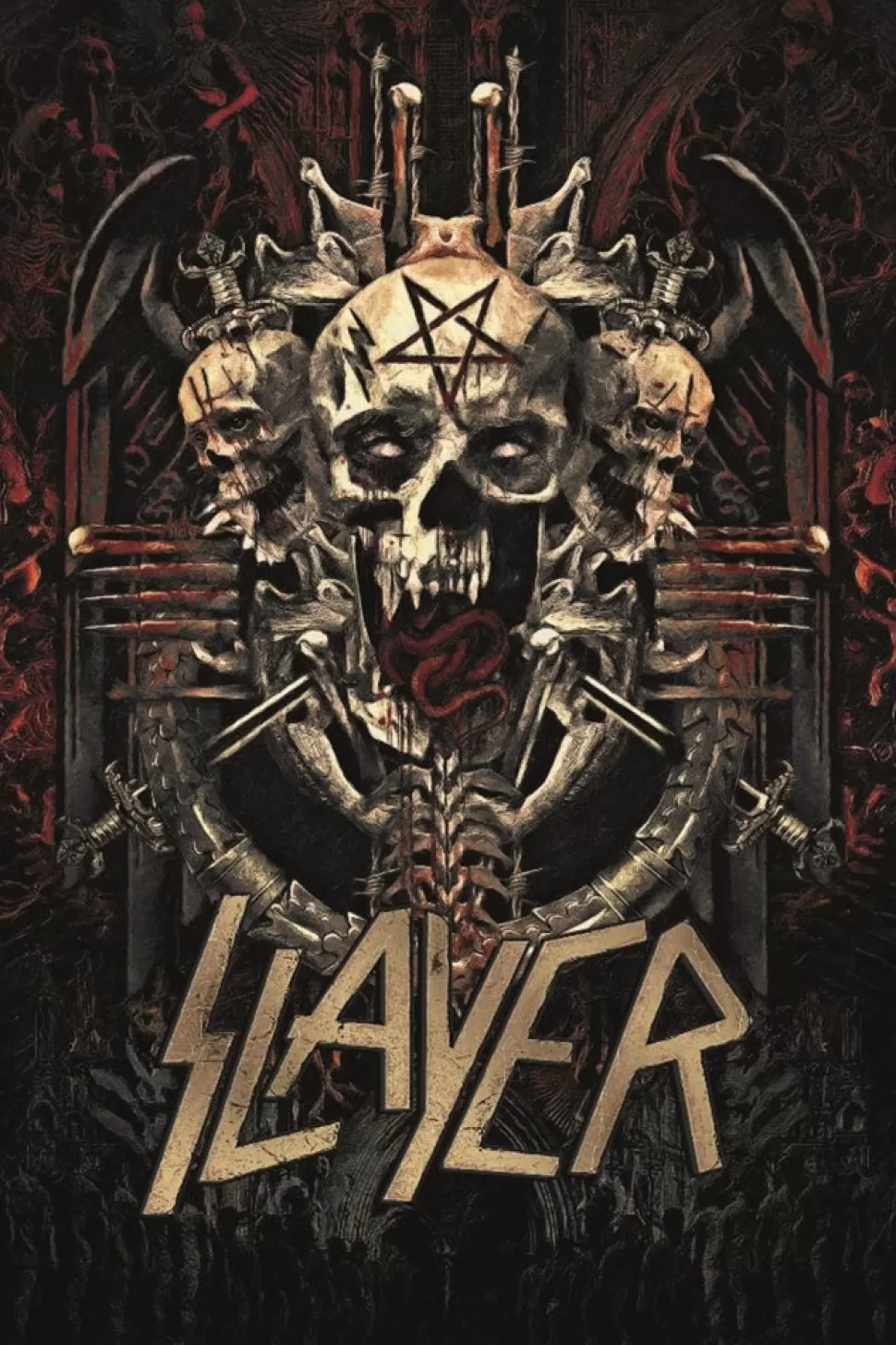 Posters Wholesale Slayer Skullagram Poster* Artwork