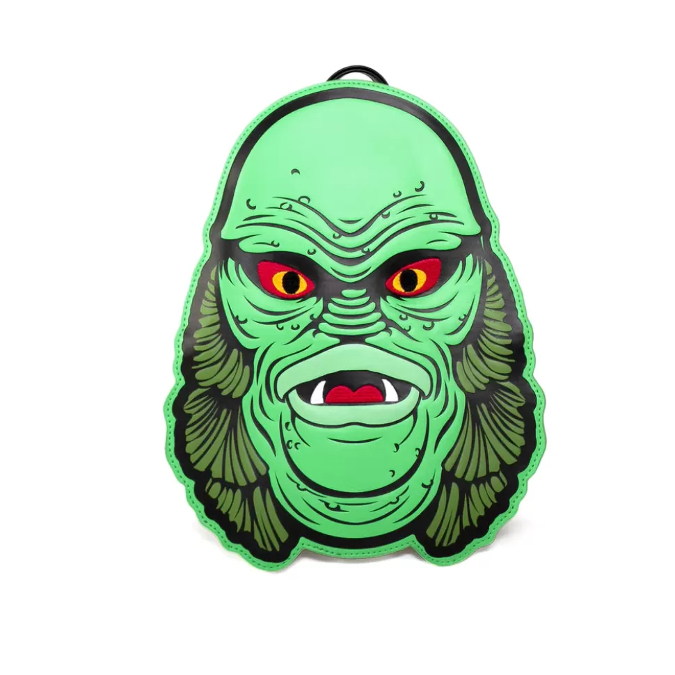 Rock Rebel The Creature From The Black Lagoon Monster Head Backpack* Bags, Purses, And Wallets