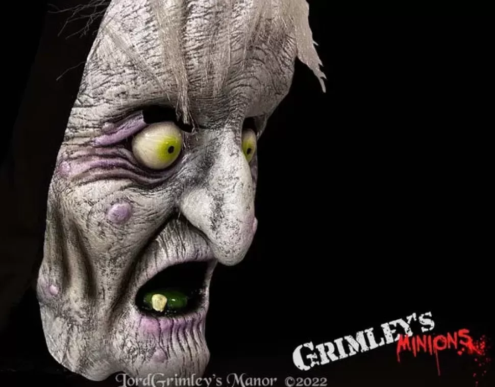 Lord Grimley The Haunted Hag - Half Mask* Latex Masks