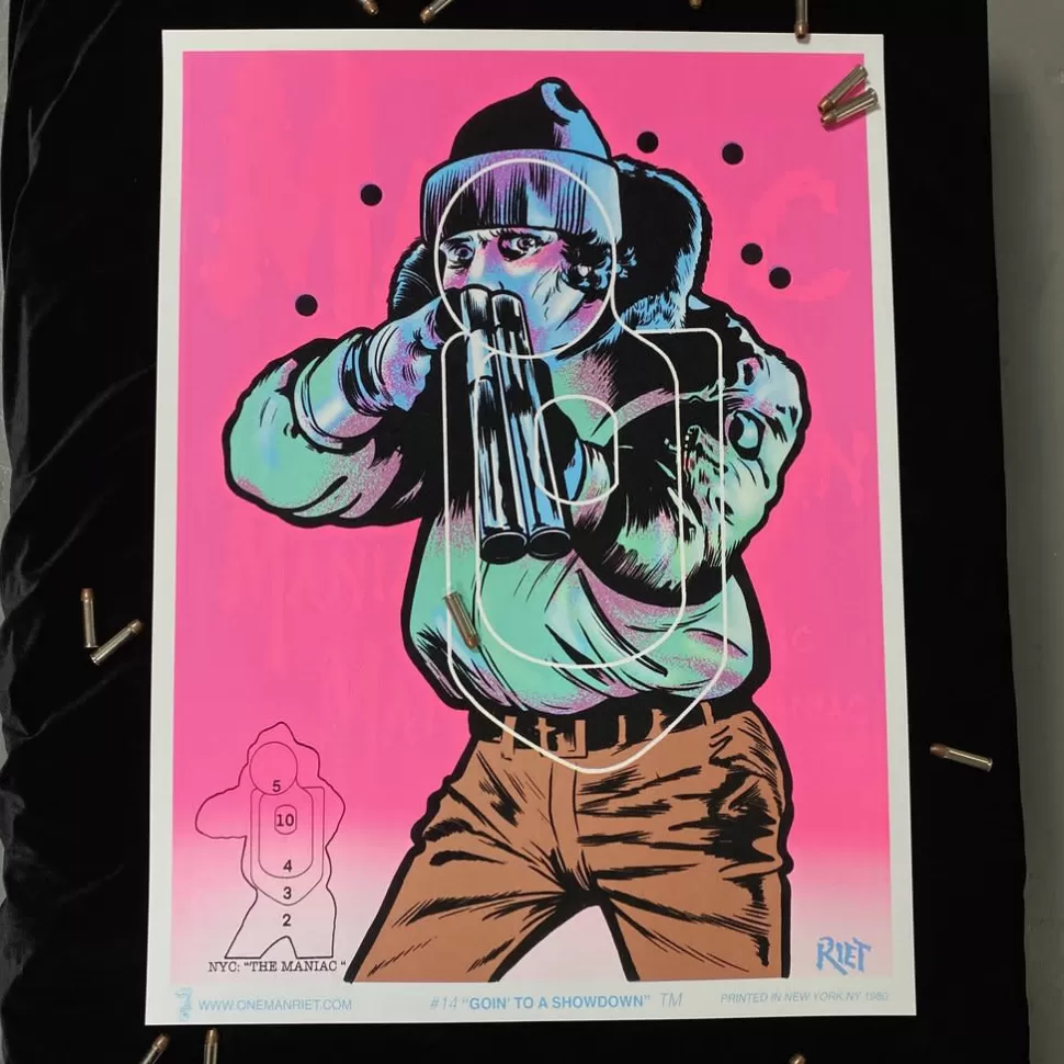 One Man Riet The Maniac Blacklight Poster* Artwork