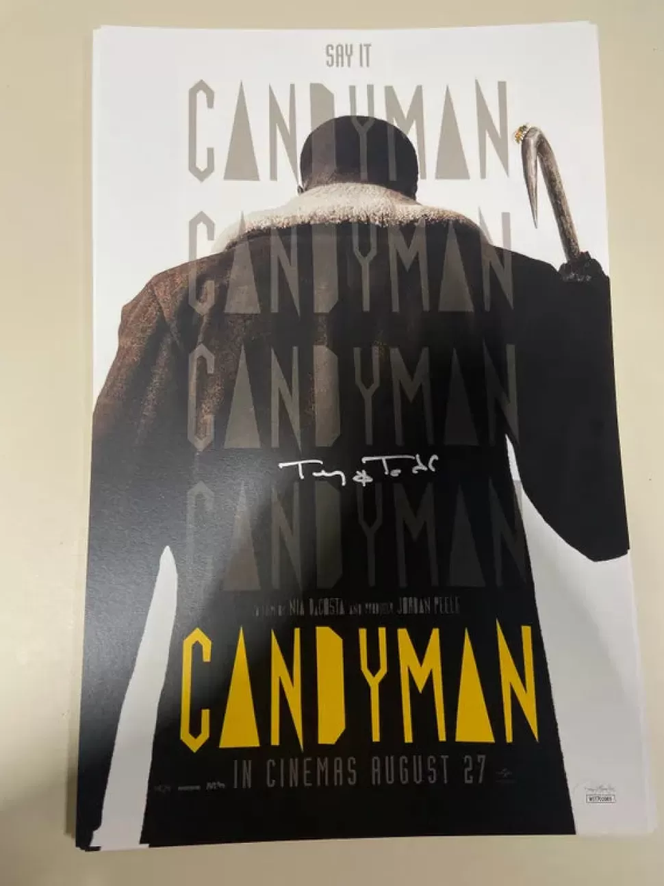 Nightmare Toys Tony Todd Autographed Candyman 11X17 Print (V3)* Prints