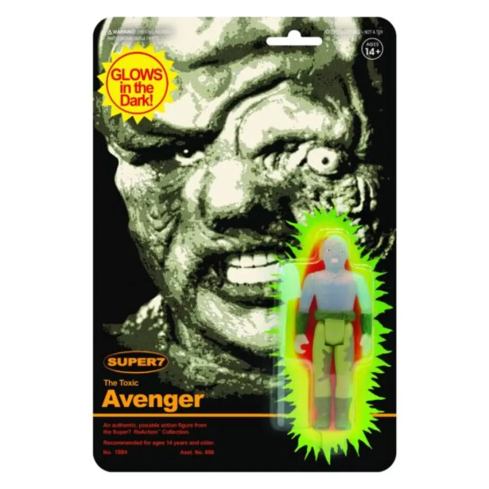 Super 7 Toxic Avenger Action Figure - Toxie Monster Glow* Reaction Figures