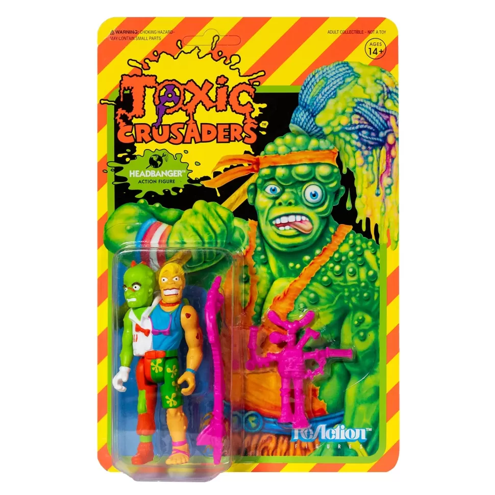 Super 7 Toxic Crusaders Reaction Figure - Headbanger* Action Figures