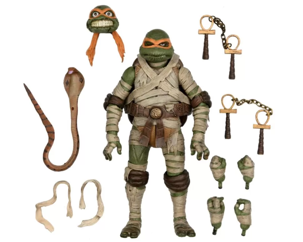 NECA Universal Monsters X Teenage Mutant Ninja Turtles Ultimate Michelangelo As The Mummy* Ultimates